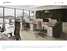 Tablet Screenshot of profim.de